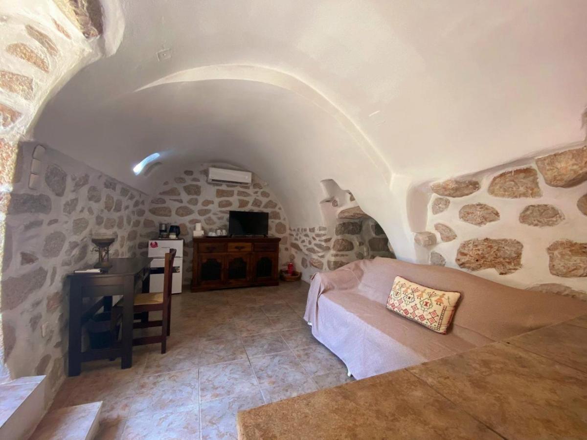 LefkiasThe Two Carob Trees, Traditional Stonehouse, Nikandri, Pirgos Dirosアパートメント エクステリア 写真