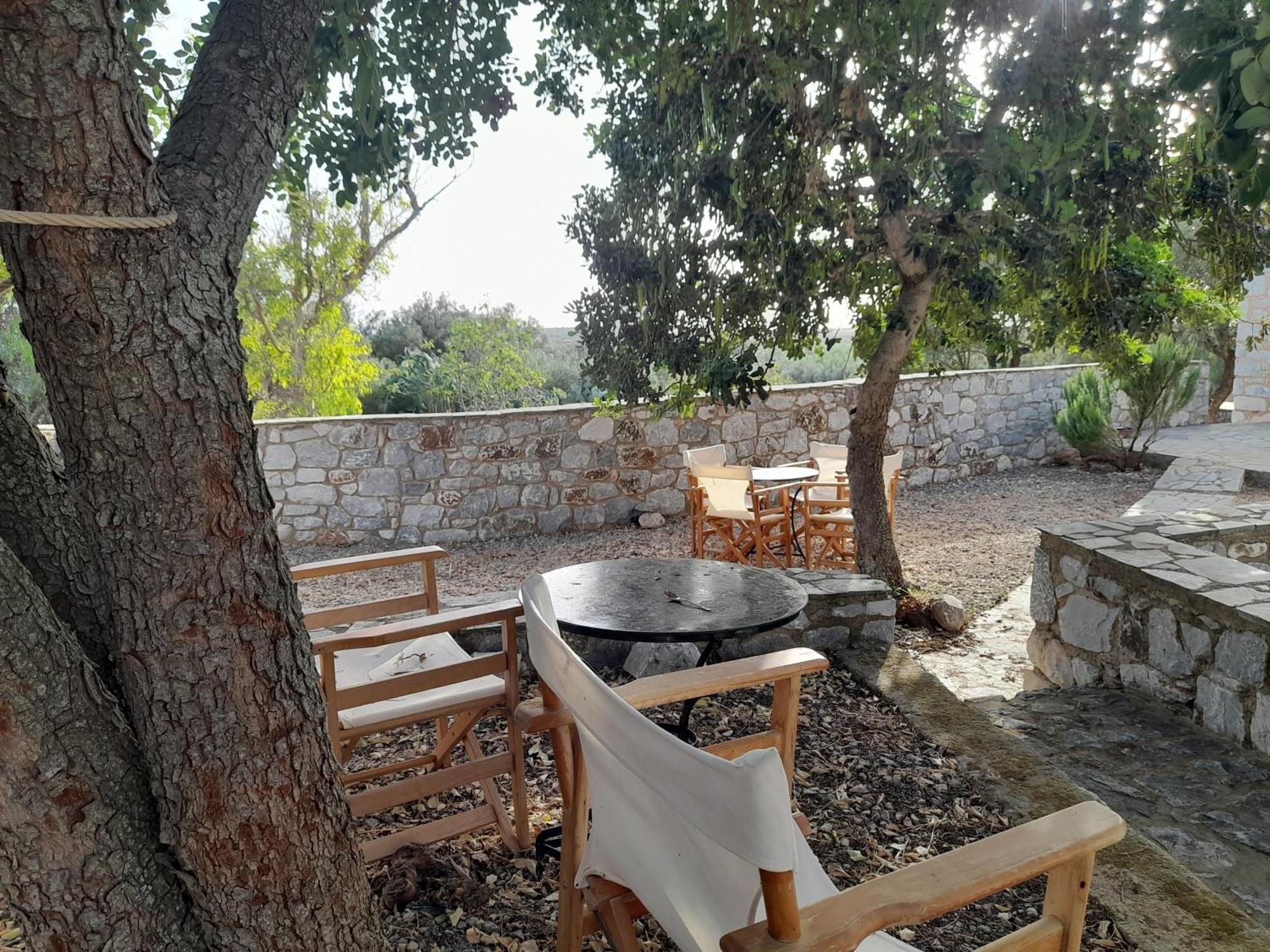 LefkiasThe Two Carob Trees, Traditional Stonehouse, Nikandri, Pirgos Dirosアパートメント エクステリア 写真